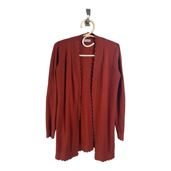 Stitch Fix: Evolution by Cyrus Davison Scallop Edge Cardigan in Colorado NWOT - Picture 2 of 14